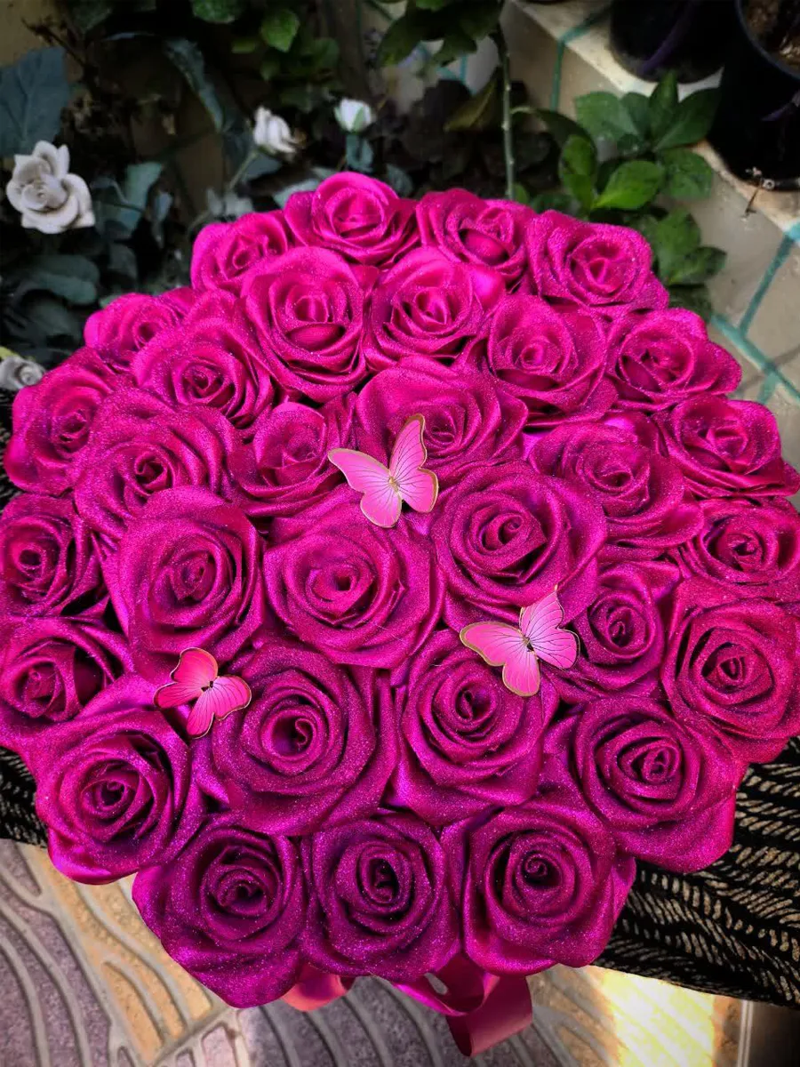 باکس گل روبانی ۳۵ سانتی