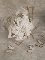 دسته گل هفت شاخه شاین دار با ژیپسوفیلیا