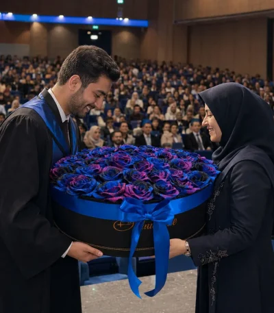 باکس گل ۴۰ سانتی‌متری کهکشانی