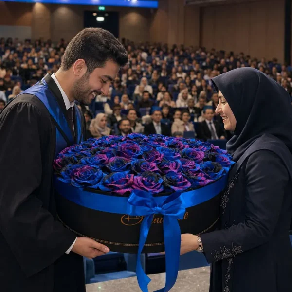 باکس گل ۴۰ سانتی‌متری کهکشانی