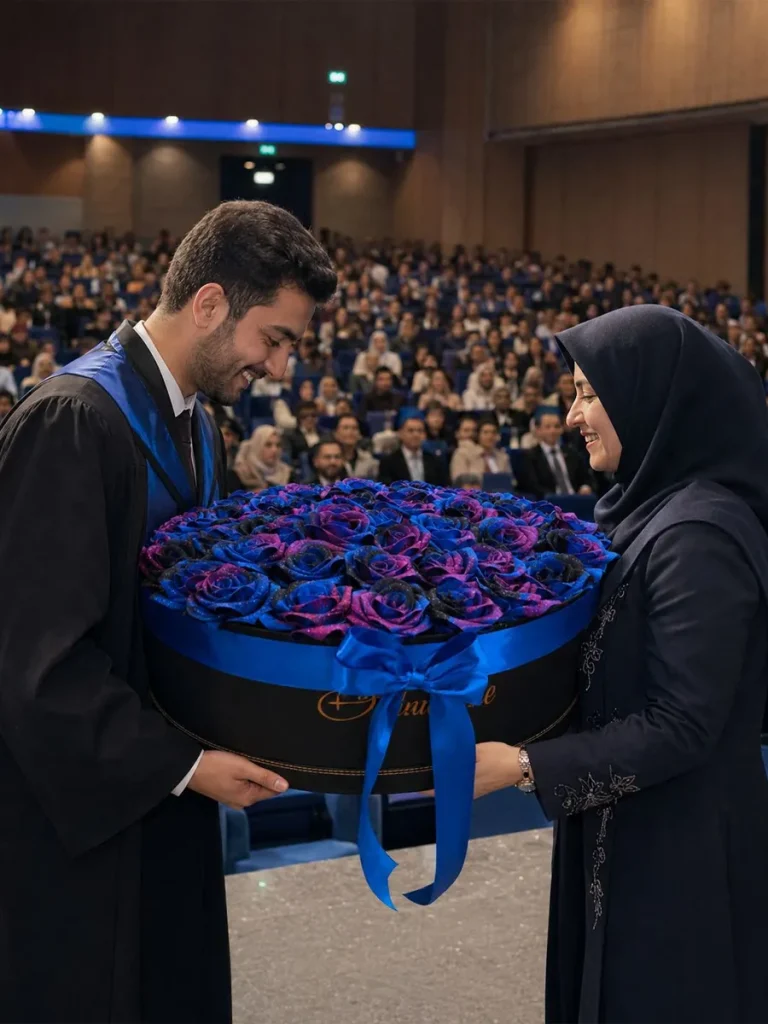 باکس گل ۴۰ سانتی‌متری کهکشانی