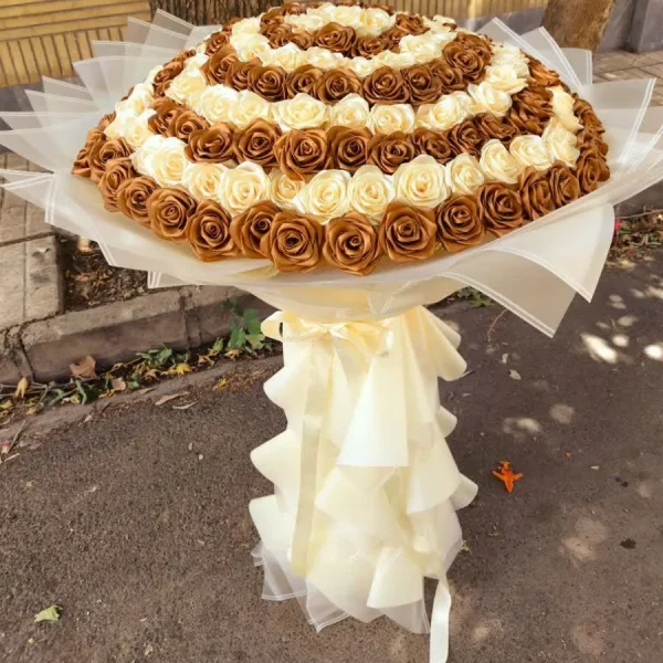 دسته گل روبانی بزرگ