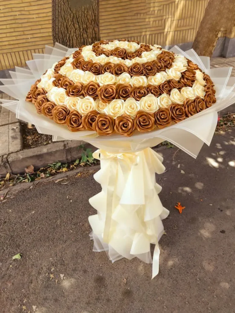 دسته گل روبانی بزرگ