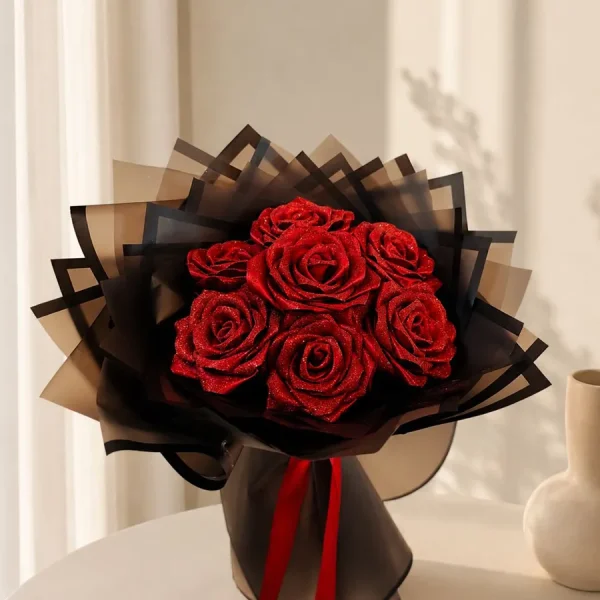 دسته گل روبانی دنباله دار