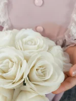 دسته گل رز لمسی عروس - Image 2