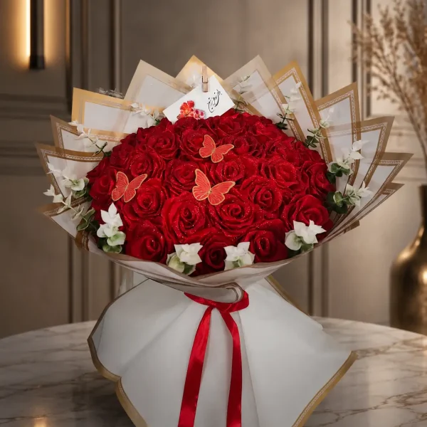 دسته گل ۳۵ شاخه فول شاین