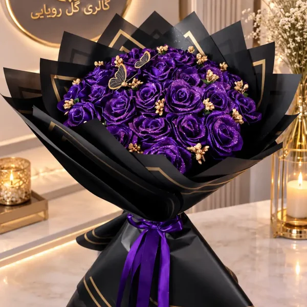 دسته گل ۲۰ شاخه فول شاین با رنگ دلخواه
