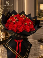 دسته گل روبانی ۲۰ شاخه(مصنوعی) - Image 2