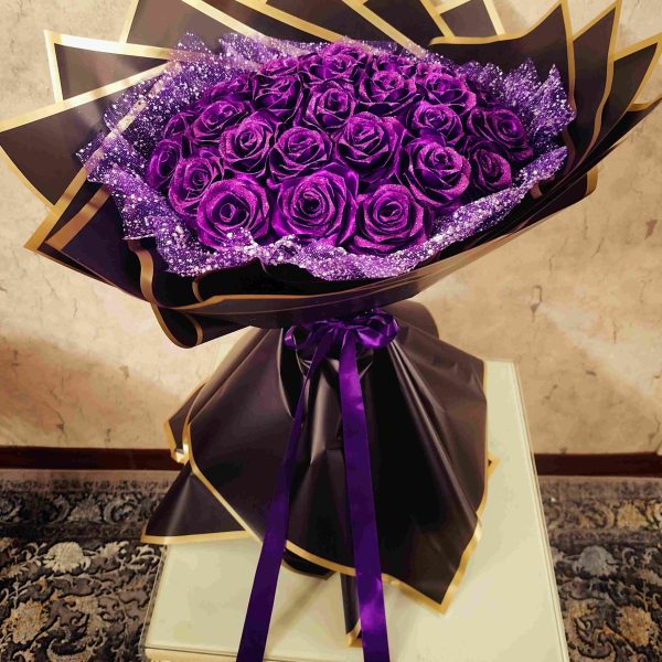 دسته گل بزرگ 35شاخه فول شاین